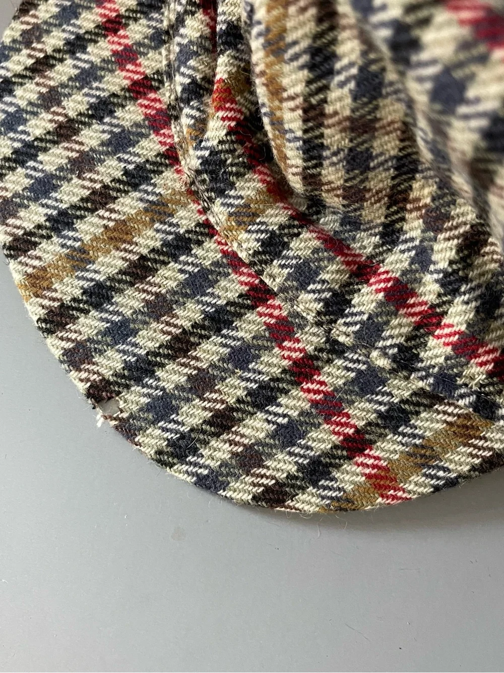 Dunn & Co Plaid Wool Sherlock Holmes Cap Harris Tweed M Britain Old Money Parlor